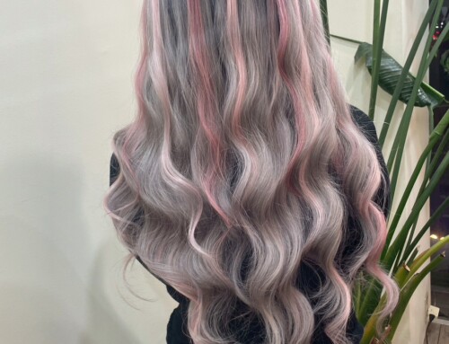 シルバーピンクメッシュ
